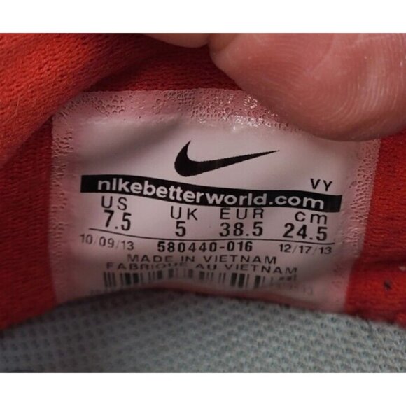 Nike Flex 2013 Run Style 580440-016 Gray Turquoise/Orange Shoes Women's 7.5 - Picture 14 of 14